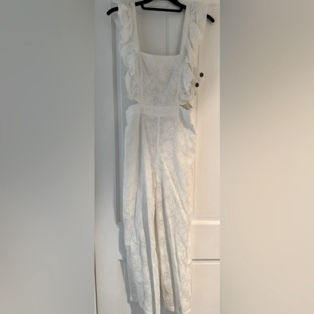 RE:NAMED Ruffle Overall Jumpsuit - NEW - Picture 5 of 10